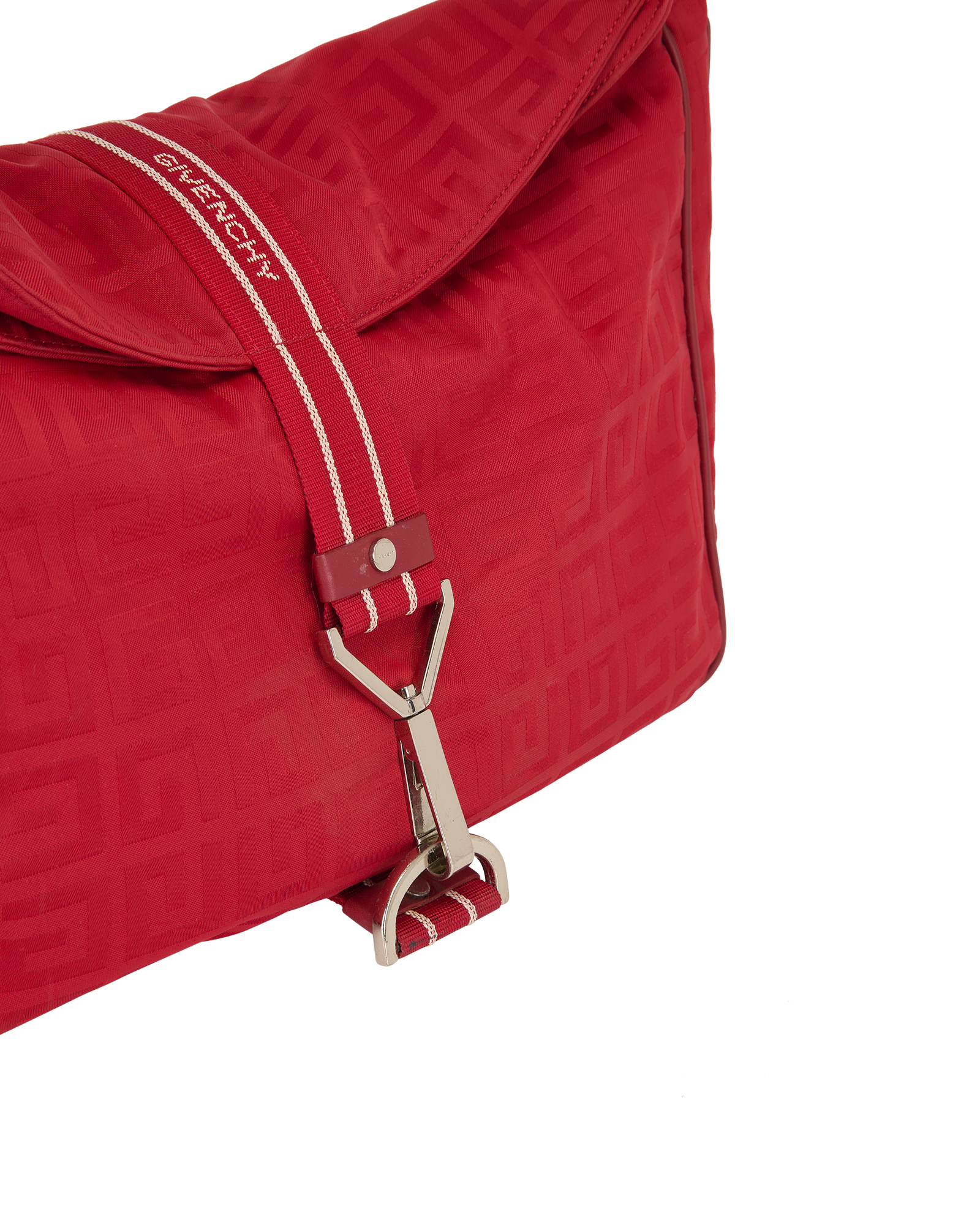 Logo Shoulder Bag, &pound;260, Handbags, Red, Nylon, Other view